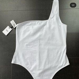 One shoulder body suit